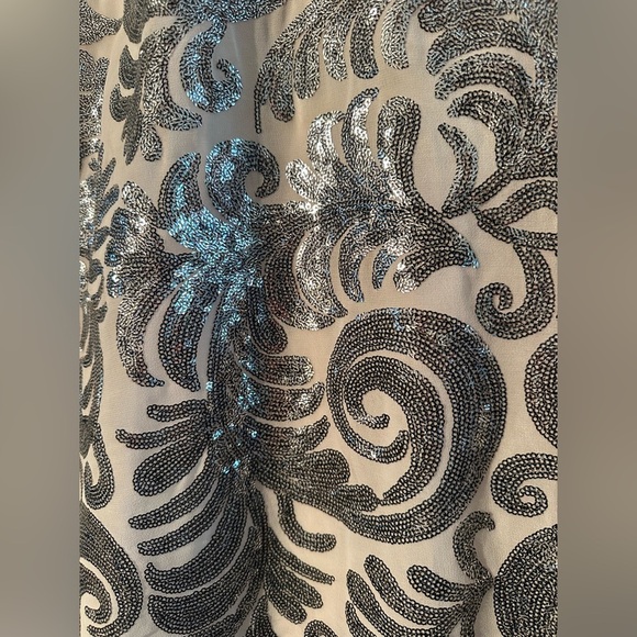 SHOW ME YOUR MUMU Sm Gomez Cocktail Slip Sleeveless Crystal Crown Blush Sequins - Picture 7 of 16